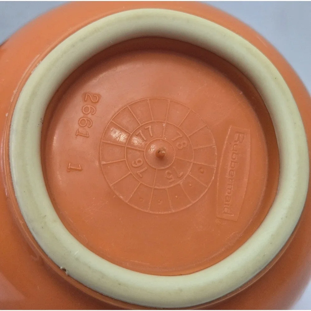 Vtg Rubbermaid Grip-N-Mix Nesting Bowls Lot 4 Autumn Gradient 70s 2663 2661 3504
